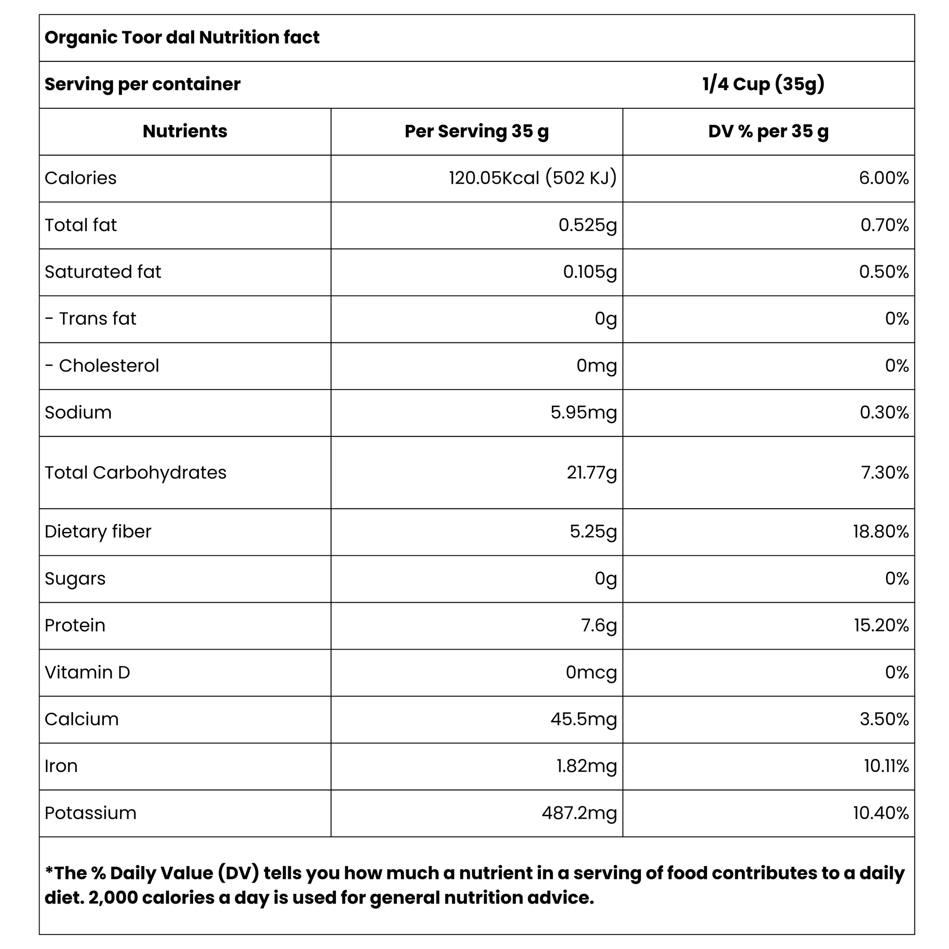 Organic Unpolished Toor Dal (పాలిష్ చేయని కందిపప్పు)